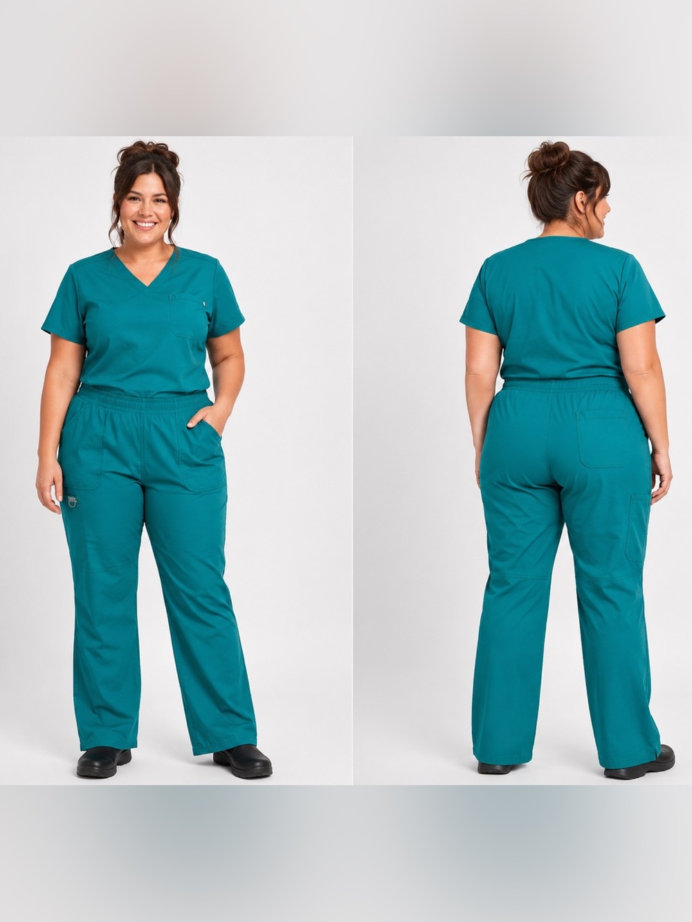 Women's 2XL Green Cherokee Workwear Scrub Pants